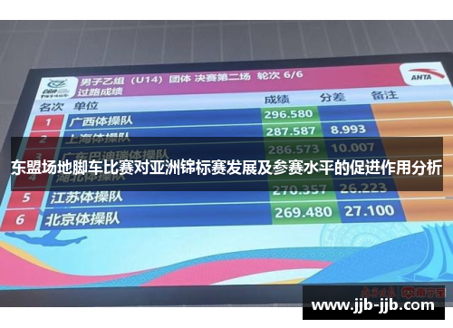 东盟场地脚车比赛对亚洲锦标赛发展及参赛水平的促进作用分析